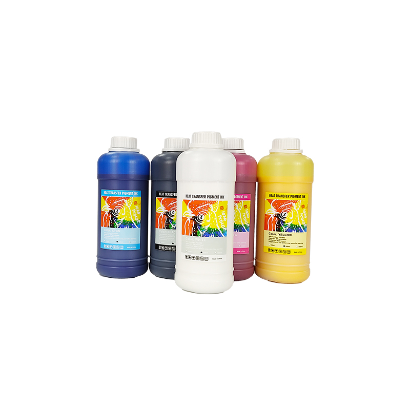Белые чернила с цветными пигментными чернилами с ПЭТ-пленкой, печать на футболке для модифицированного принтера L1800