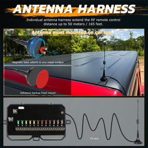 Nouveau panneau de commutation automobile programmable par l'utilisateur, 8 à 12 interrupteurs, 12V, tout-terrain, 4x4, accessoires d'éclairage automobile pour système d'alimentation - Product Image 5