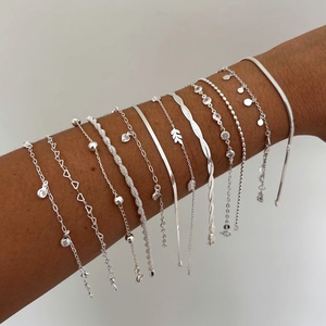 Pulseras Y Brazaletes Gold Plated Sterling 925 <b>Silver</b> Designer <b>Bracelets</b> Plata 925 Brazaletes De Plata Y Piedras Semipreciosas - Product Image 1