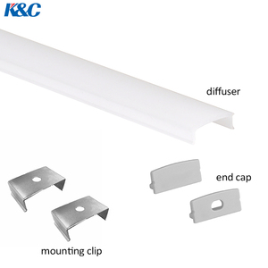 Luz de perfil de alumínio LED linear para PC de superfície pequena com tampa de personalização K38 - Product Image 3