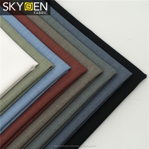 Popular Skygen rayón Spandex de poliéster de color sólido de alta calidad tejido elástico - Product Image 1