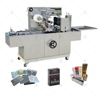 Boîte d'emballage automatique de savon cigarette thé cosmétique parfum cellophane prix de la machine d'emballage