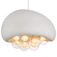 Lampes de plafond décoratives ovales en résine fabriquées en usine par Hullxine, à commande sans fil, garantie 3 ans, CE SAA