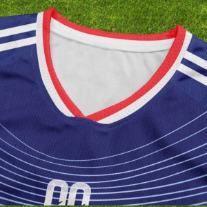 Camisetas de Fútbol Personalizadas con Nombre del Jugador, Unisex, para Adultos, Transpirables, de Secado Rápido, 100% Poliéster, Cuello en V, Manga Corta - Product Image 2