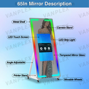 Miroir Photo Magique Tout-en-un 32/43 pouces avec Imprimante DSLR et Flight Case, Garantie 2 Ans pour Smartphones, en Métal – Vente Directe Usine - Product Image 6