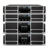 Bekboes Nouveauté Amplificateur de Puissance Stéréo 4 Canaux Classe H 2U 4*1200W pour Scène