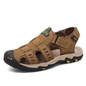 <span class=keywords><strong>Sandalias</strong></span> <span class=keywords><strong>de</strong></span> <span class=keywords><strong>Vestir</strong></span> <span class=keywords><strong>de</strong></span> Cuero con Suela Gruesa para <span class=keywords><strong>Hombre</strong></span>, <span class=keywords><strong>Sandalias</strong></span> Cerradas Cómodas para Exteriores para Pescadores - Product Image 1