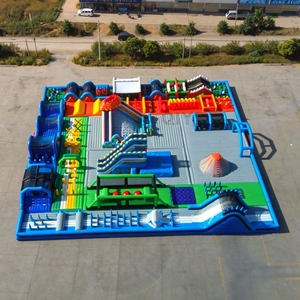 Parcours d'obstacles gonflable géant, grand parc <span class=keywords><strong>de</strong></span> jeux gonflable commercial extérieur, trampoline gonflable extérieur pour enfants - Product Image 3
