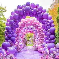 Ensemble de guirlande de ballons violets de 154 pièces pour anniversaire, remise de diplôme, Saint-Valentin, baby shower, mariage, fête de bachelorette