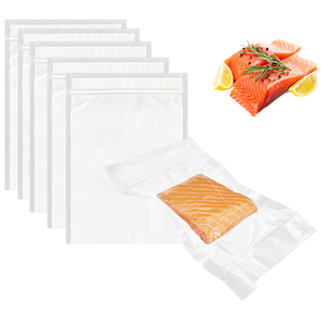 Reusable Vacuum Sealer Zipper Bags Sous Vide Bags textured vacuum sealing plastic bag