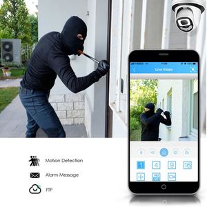 Dome CCTV Camera nhựa giám sát externa Wifi cơ giới IP Mạng/IP 3 lật an ninh nửa Loại không dây màu VU máy ảnh - Product Image 3