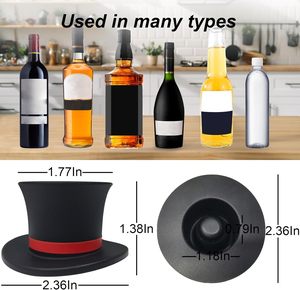Wine <b>Stoppers</b> Funny and Reusable Silicone <b>Bottle</b> <b>Stopper</b> and Caps, Decorative Wine Sealer Preserver Accessory Set - Product Image 2