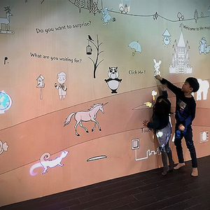 Tương tác chiếu cảm ứng phương tiện truyền thông ma thuật tường đa cảm ứng Radar cảm ứng máy chiếu 3D quảng cáo hiển thị <span class=keywords><strong>video</strong></span> tường - Product Image 2