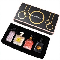 Coffret de 4 parfums féminins best-sellers transfrontaliers, longue tenue, parfum léger, floral, orchidée, laiteux, idéal pour un cadeau