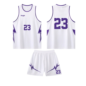 Maillot de basket-ball en polyester respirant à séchage rapide, imprimé par sublimation, taille plus, uniforme de basket-ball pour hommes - Product Image 3