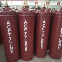 Cylindre d'acétylène de soudage industriel 40L Cylindre de gaz d'acétylène vide Prix