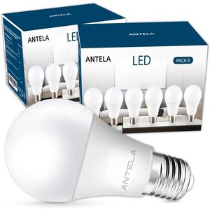 Lampadina LED Antela E27 8.5W Equivalente a 60W 806 Lumen Bianco Freddo 6500K Corpo in Plastica Luce LED SMD Alimentata a Corrente Alternata con Timer - Product Image 2