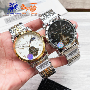 Montre mécanique de luxe pour homme Longines, modèle original 8051, en acier inoxydable, squelette, tourbillon automatique, bracelet Longinesing - Product Image 1