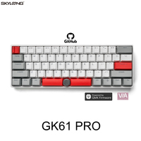Skyloong 60% QMK kustom KEYBOARD 60% dengan QMK/melalui PCB untuk mekanik asli keyboard asli produsen