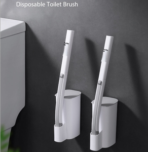 Ensemble de brosses de toilette jetables murales 4-en-1 : Kit de brosses <span class=keywords><strong>WC</strong></span> (inclut 40 têtes de brosse bleues) – Amélioration intelligente pour la maison - Product Image 1