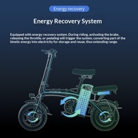 Vélos électriques pliables à vendre directement d'usine, moteur arrière 48V, deux roues, cadre portable en acier à haute teneur en carbone pour les trajets quotidiens