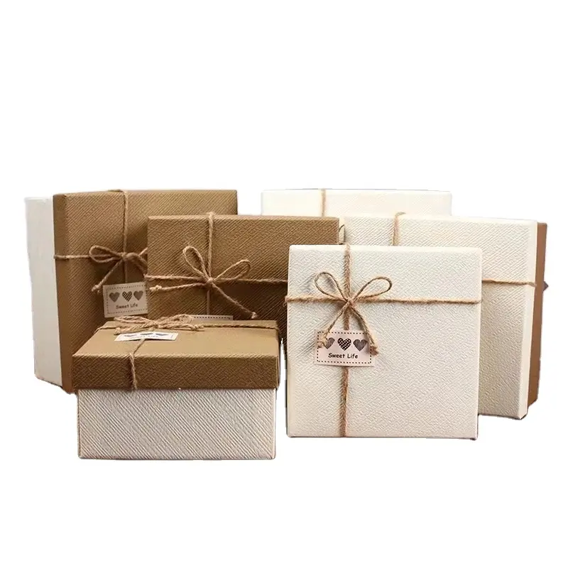 नालीदार पैकेजिंग कपड़े शिपिंग कागज उपहार बॉक्स दुपट्टा मेलर बॉक्स वर्ग फेडोरा टोपी सलाम के लिए बॉक्स पैकेजिंग