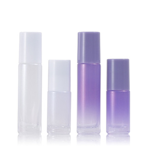 Muyan 5ml Roll-On Glass Bottle Pearlescent Gradient Essential Oil <b>Perfume</b> Decanter For Women Eye Cream <b>Container</b> - Product Image 3