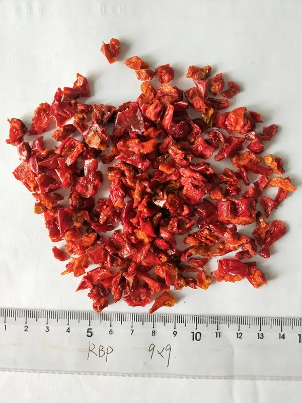 Factory Supply Natural High quality AD pepper red dried red bell pepper 3x3 6x6 9x9mm