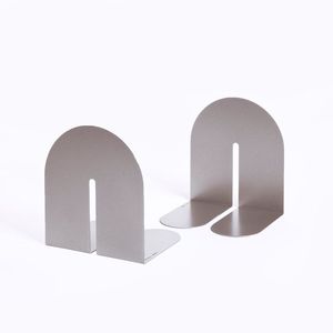 Sujetalibros Metálicos Modernos con Logotipo Grabado con Láser, Color Personalizable, Organizador de Escritorio, Soporte para Estantes, Regalo de Oficina, Hecho de Hierro, OEM/ODM Disponible - Product Image 4