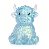 Jouet à presser en forme de vache des Highlands mignonne, en maltose, doux, à remontée lente, sensoriel, anti-stress, cadeau pour soulager le stress