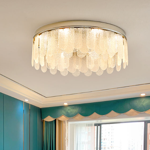 Nuevo diseño Popular diseño nórdico candelabro Hotel hogar simple moderno vidrio redondo lámpara colgante de techo - Product Image 3