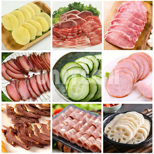 Rebanadora de Carne Industrial de Nuevo Diseño, Totalmente Automática, con Cuchilla de Aleación de 25 mm, para Carne de Res, Cordero, Cerdo, Jamón y <span class=keywords><strong>Pollo</strong></span> - Product Image 2