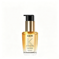 Huile capillaire K Elixir de qualité salon |   Formule nourrissante intense à la camélia sauvage, répare les cuticules abîmées, prévient les dommages causés par le coiffage à la chaleur