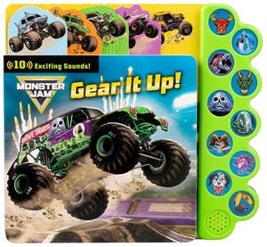 Monster Truck Gear IT up Sound Book Libro audio interattivo a tema veicoli per bambini, con funzione di riproduzione a pressione, per ragazzi - Product Image 1
