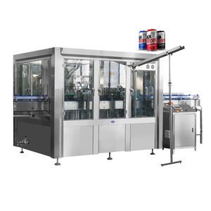 <b>Small</b> Automatic Mechanical Motor & <b>Pump</b> Plastic Glass Jar Soda Filling High Accuracy Beverage Canning Machine - Product Image 4