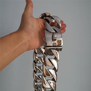 <span class=keywords><strong>Bully</strong></span> Heavy Duty Acier Inoxydable 43mm Cubain Lien Chaîne <span class=keywords><strong>Collier</strong></span> De Chien Plaqué Or Chaînes <span class=keywords><strong>Collier</strong></span> <span class=keywords><strong>Pour</strong></span> Animaux De Compagnie - Product Image 3