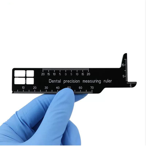 Manuelle Yulin Weiße Dental-Messzange mit Skalen auf beiden Seiten für orthodontische Zahnmessungen im Dentallabor - Product Image 2