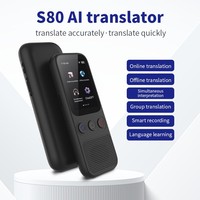 S80 Portable Smart Ai Traducteur Vocal Dispositif Machine 138 Langues Prise En Charge Photo En Ligne Hors Ligne Traduction En Temps Réel