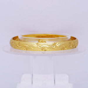 India estilo 18K amarillo chapado en oro cobre moda pulsera estrella tallada boda brazalete Dubai Oriente Medio novias regalo - Product Image 3