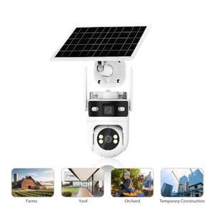 4K Dual Lens Zoom 4G Solar CMOS Night Vision Full Time Recording Built Battery IP66 Dual PIR CCTV <b>Security</b> Camera Cloud 1 Year - Product Image 1