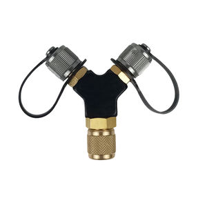 Adaptateur en <span class=keywords><strong>Y</strong></span> durable 3/8\" - Construction en laiton pour évacuation sous vide profond, 3/8x3/8x3/8, Utilisation domestique et industrielle pour la climatisation - Product Image 1