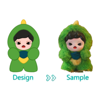 Fabricant sur mesure, usine OEM, jouet en peluche avec visage en vinyle, fabrication de poupées en PVC, figurines d'action en vinyle de dessin animé