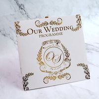 Tarjetas imprimibles para boda, fiesta, ceremonia de compromiso, folleto, programa de boda