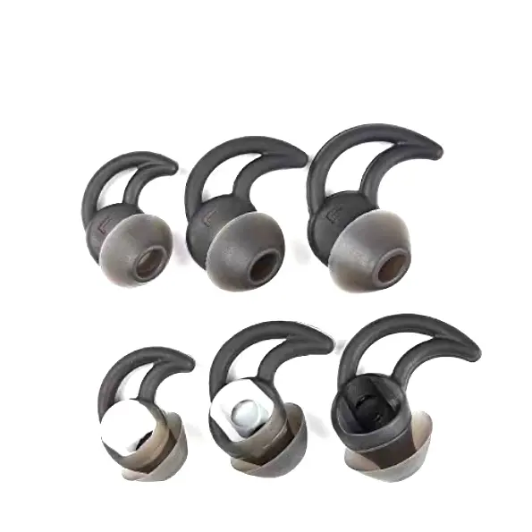 3 Paar Silikon-Ohrhörer-Spitzen Ohr stöpsel Ersatz-Haifischflossen-Ohrstecker-Set für B OSE Soundsport Wireless QC20 QC30-Kopfhörer S/M/L.