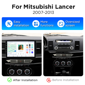 วิทยุติดรถยนต์ Junsun ระบบไร้สาย Carplay สำหรับรถยนต์มิตซูบิชิ แลนเซอร์ ปี 2007-2013 ระบบนำทาง GPS ในรถยนต์ เครื่องเล่นมัลติมีเดียบลูทูธอัตโนมัติ - Product Image 2