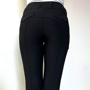 新款落地马术马裤马裤冬季硅胶马术骑马裤女弹力马术骑马裤 - Product Image 1