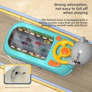 Volant de course éducatif en plastique pour enfants, jeu de simulation de course de bureau pour <span class=keywords><strong>les</strong></span> 5 à 7 ans, jouet d'aventure - Product Image 3