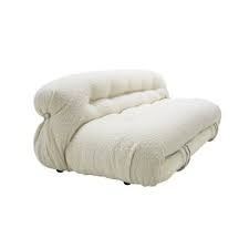 Tobia Scarpa <span class=keywords><strong>Soriana</strong></span> Loveseat Banco Marco de acero inoxidable Sofá seccional Tela Un asiento Sala de estar Sofá Conjunto INS Famoso - Product Image 4