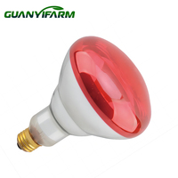 Lampe chauffante infrarouge pour bétail BR40, ampoule chauffante pour ferme, lumière rouge pour porcelets, poussins, volailles, animaux, couveuse, chauffage, E27
