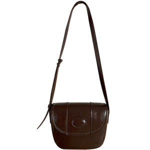 Bolso bandolera para mujer, de cuero encerado marrón, con hebilla magnética, resistente al agua, para uso diario, H8616 - Product Image 5